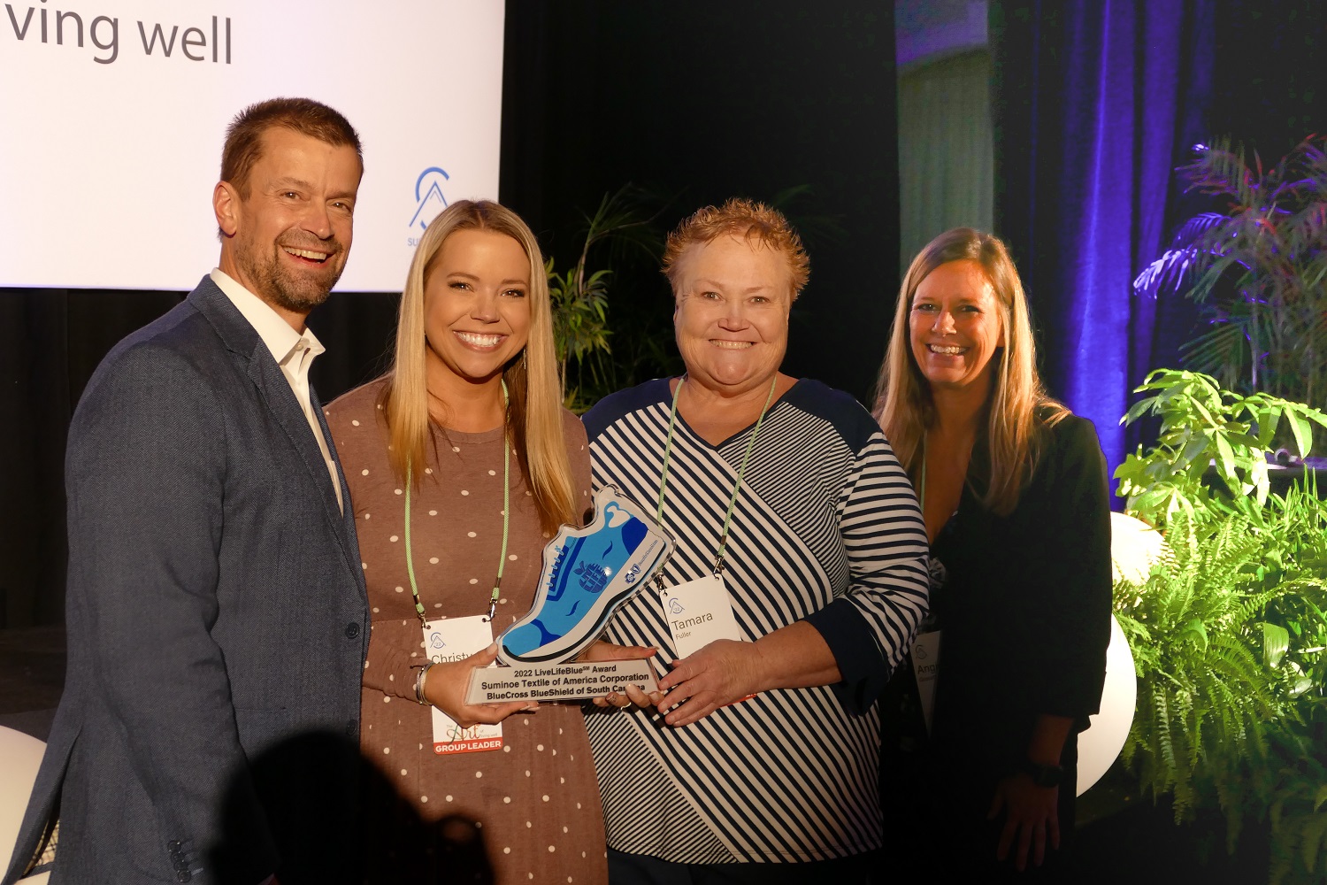 Suminoe Textile of America was named the Greenville Region winner of the 2022 LiveLifeBlue award.
