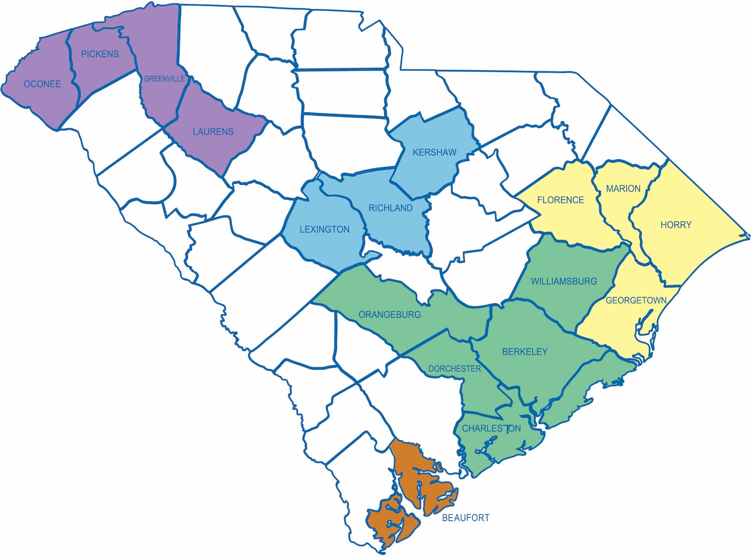 2025 Regional Network Map