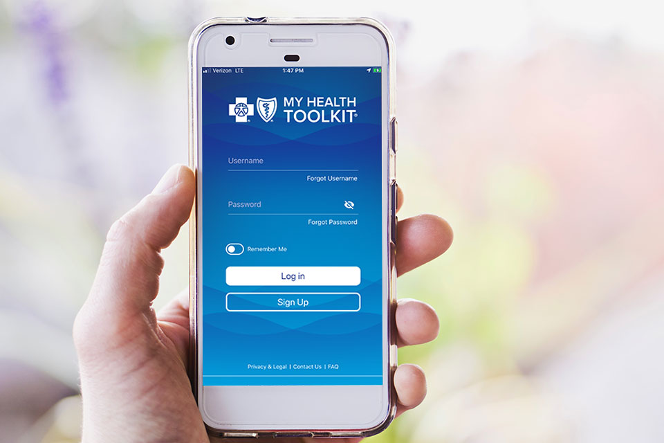 My Health Toolkit on phone app